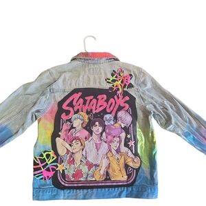 Multicolor  Kpop Denim Jacket for Kids